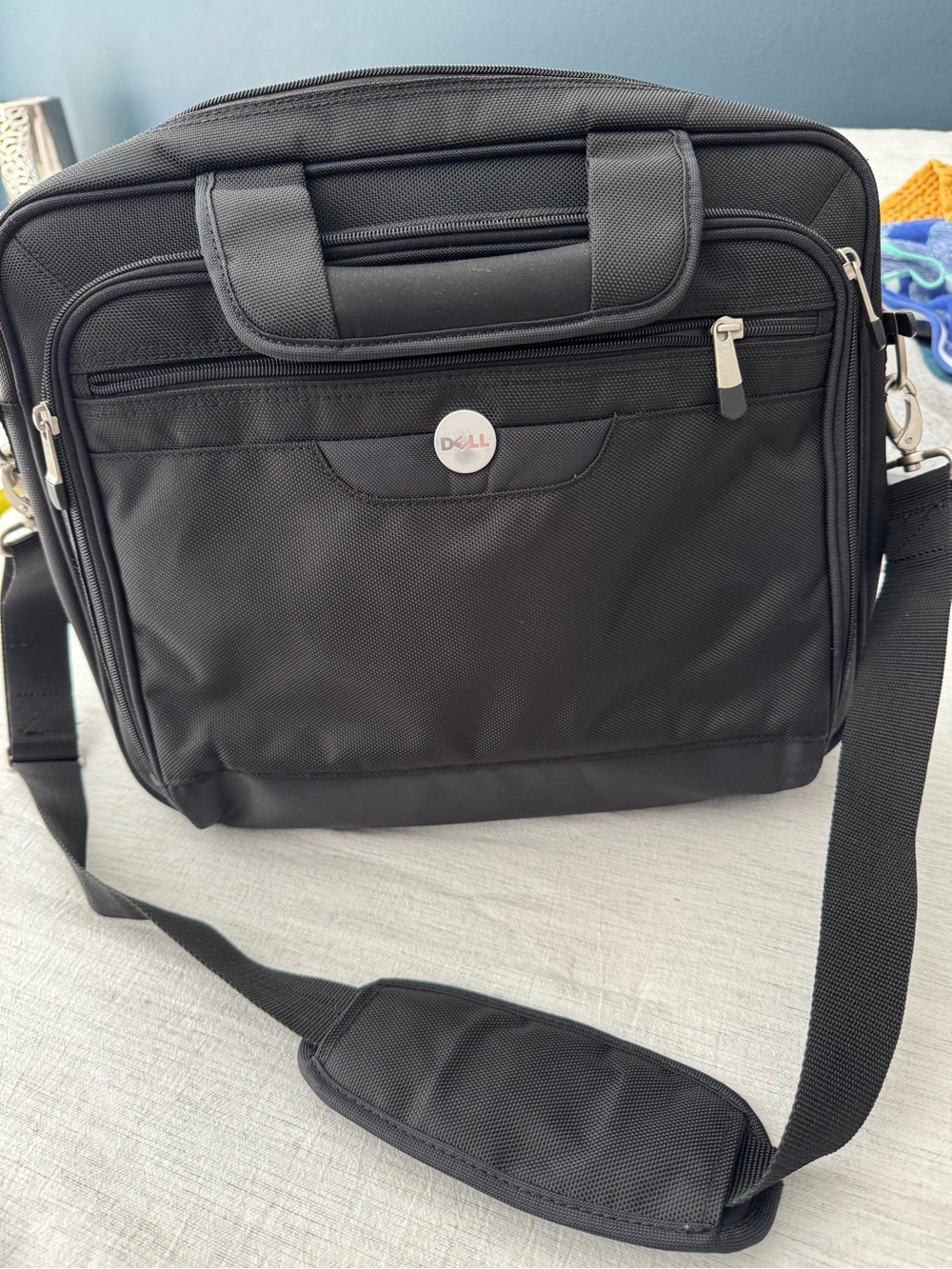 Dell Black Professional Laptop Briefcase with Shoulder Strap